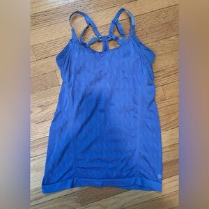 Athleta Royal Blue Tank Top Size Large Built in Bra